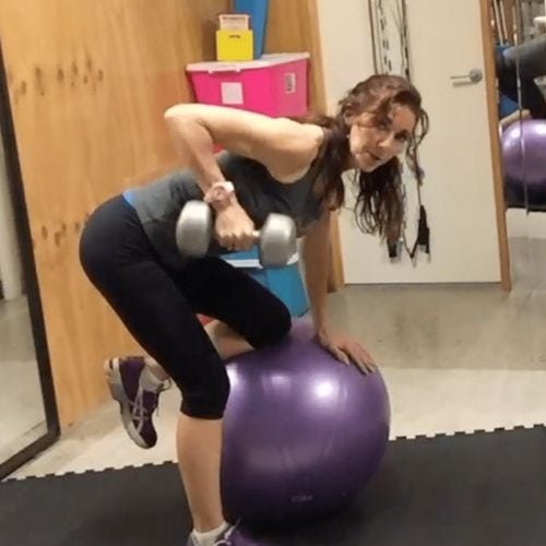 Ball: focus upper and lower back