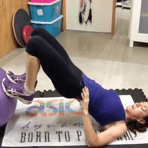 Ball: legs, butt, tummy, back