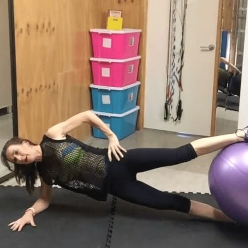 Ball: focus on Obliques and Core